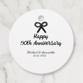 50周年記念ハッピーカップル名を追加する日付weddin フェイバータグ