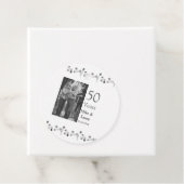 50周年記念ハッピーカップル名を追加する日付weddin フェイバータグ (インサイチュ)