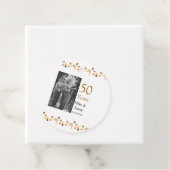 50周年記念ハッピーカップル名を追加する日付weddin フェイバータグ (インサイチュ)