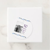 50周年記念ハッピーカップル名を追加する日付weddin フェイバータグ (インサイチュ)