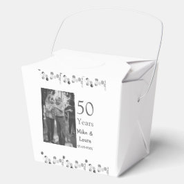 50周年記念ハッピーカップル名を追加する日付weddin フェイバーボックス