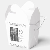 50周年記念ハッピーカップル名を追加する日付weddin フェイバーボックス (見開き)