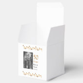 50周年記念ハッピーカップル名を追加する日付weddin フェイバーボックス (オープン)