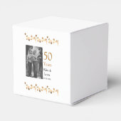 50周年記念ハッピーカップル名を追加する日付weddin フェイバーボックス (裏面サイド)
