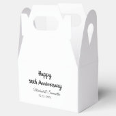 50周年記念ハッピーカップル名を追加する日付weddin フェイバーボックス (オープン)