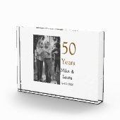 50周年記念ハッピーカップル名を追加する日付weddin フォトブロック (右)