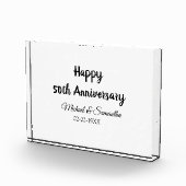 50周年記念ハッピーカップル名を追加する日付weddin フォトブロック (右)