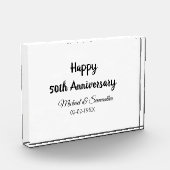 50周年記念ハッピーカップル名を追加する日付weddin フォトブロック (左)