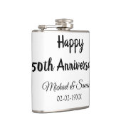 50周年記念ハッピーカップル名を追加する日付weddin フラスク (右)