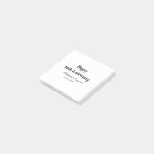 50周年記念ハッピーカップル名を追加する日付weddin ポストイット (アングル)