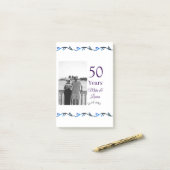50周年記念ハッピーカップル名を追加する日付weddin ポストイット (デスク上)