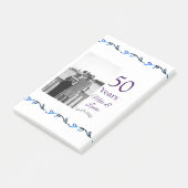 50周年記念ハッピーカップル名を追加する日付weddin ポストイット (アングル)