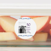 50周年記念ハッピーカップル名を追加する日付weddin ラベル (貼付)