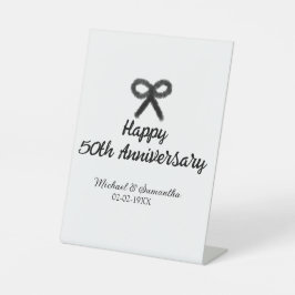 50周年記念ハッピーカップル名を追加する日付weddin 台座サイン