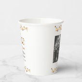 50周年記念ハッピーカップル名を追加する日付weddin 紙コップ (左)