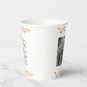 50周年記念ハッピーカップル名を追加する日付weddin 紙コップ (右)