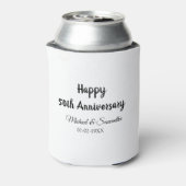 50周年記念ハッピーカップル名を追加する日付weddin 缶クーラー (缶裏面)