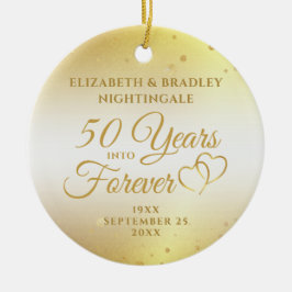 50周年記念ハートが永遠に撮影 セラミックオーナメント