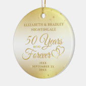 50周年記念ハートが永遠に撮影 セラミックオーナメント (左)