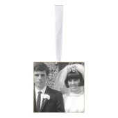 50周年記念ハートの写真 キューブオーナメント (右)