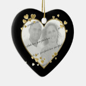 50周年記念ハート写真記念 セラミックオーナメント (右)