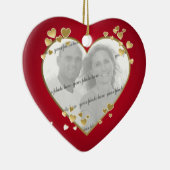 50周年記念ハート写真記念 セラミックオーナメント (右)