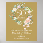 50周年記念バラガーランドウェルカムサイン ポスター (正面)