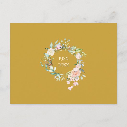 50周年記念バラガーランド日付写真を保存 案内ポストカード (裏面)