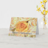 50周年記念バラ カード (黄色い花)