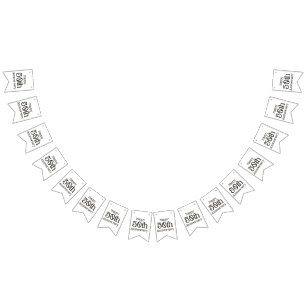 50周年記念バンティングバナー バンティングフラッグ