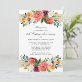 50周年記念バ結婚ルガンディ素朴フローラ 招待状 (スタンド正面)