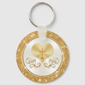 50周年記念パーソナライズされたの親愛 キーホルダー (裏面)