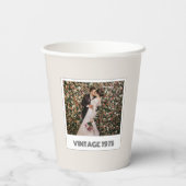 50周年記念パーソナライズされたパーティーカップ 紙コップ (裏面)