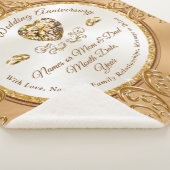 50周年記念パーソナライズされたブランケット シェルパブランケット (3/4)