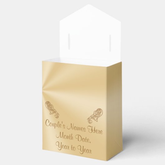 50周年記念パーソナライズされた会がボックスを選ぶ フェイバーボックス (オープン)