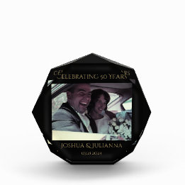 50周年記念パーソナライズされた写真記念 フォトブロック