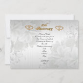 50周年記念パーティの招待状カーエレガントド 招待状 (裏面)