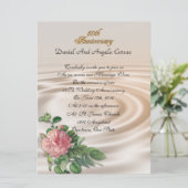 50周年記念パーティの招待状バラ 招待状 (スタンド正面)