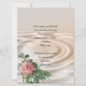 50周年記念パーティの招待状バラ 招待状 (裏面)