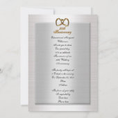 50周年記念パーティの招待状ビクトリアン天使 招待状 (裏面)