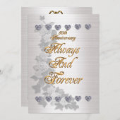 50周年記念パーティの招待状ビクトリアン天使 招待状 (正面/裏面)