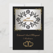 50周年記念パーティの招待状ブラックと何… 招待状 (正面)