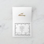50周年記念パーティの招待状 エレガント 招待状 (内部)