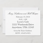 50周年記念パーティの招待状（写真あり） 招待状 (裏面)