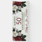 50周年記念パーティーつる- 横断幕 (縦)