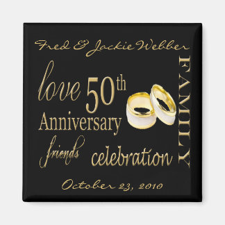 50周年記念パーティーのお気に入り – パーソナライズする簡単 マグネット