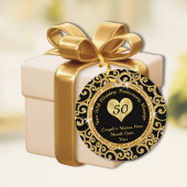 50周年記念パーティーのご厚意にラベルありがとう フェイバータグ