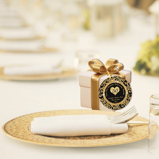 50周年記念パーティーのご厚意にラベルありがとう フェイバータグ