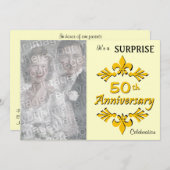 50周年記念パーティーの招待状 招待状 (正面/裏面)