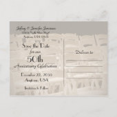 50周年記念パーティーセピアチェアを保存 案内ポストカード (裏面)